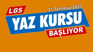 Yaz Kursu Kayıtlarımız Devam Ediyor.