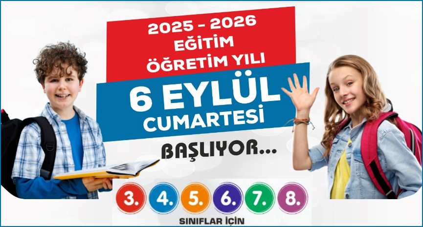 6 Eylül’ de Eğitim Başlıyor.